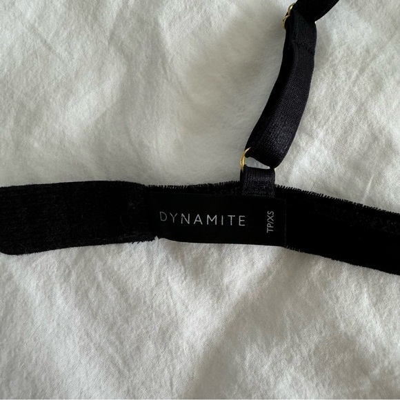 Dynamite black velour bralette - Picture 7 of 8
